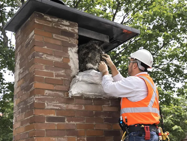 Humane removal of debris and animals by Sharon Chimney Sweep in Sharon, MA