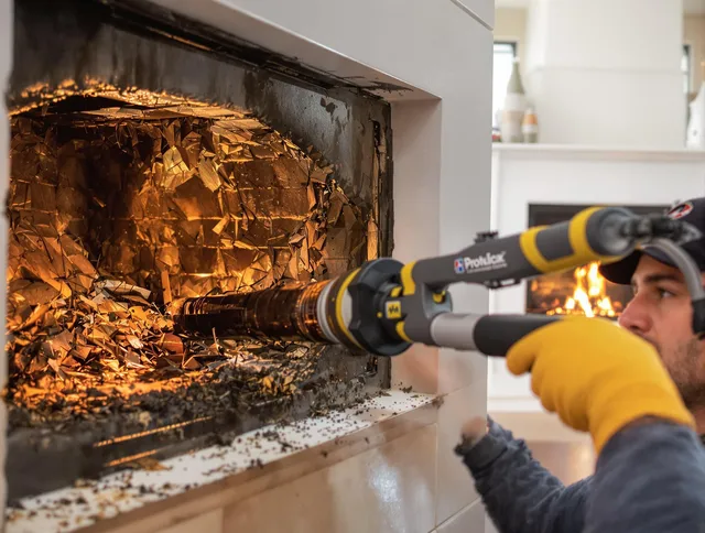 Professional chimney cleaning by Sharon Chimney Sweep in Sharon, MA