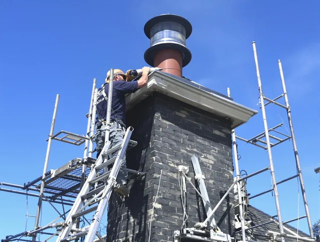 Sturdy chimney crown finished by Sharon Chimney Sweep in Sharon, MA