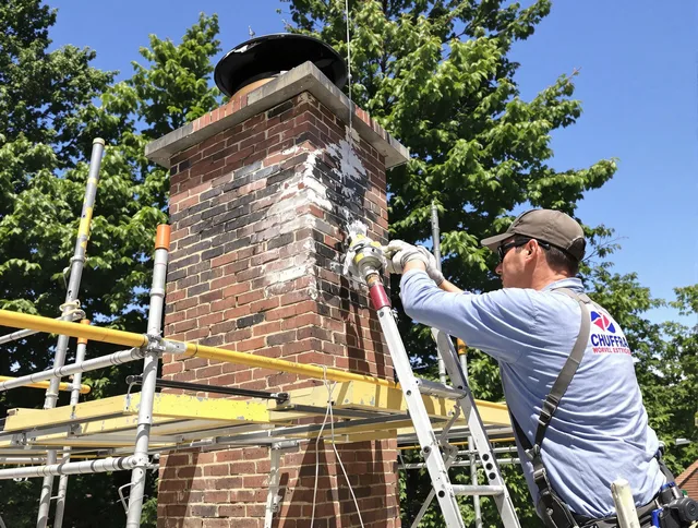 Structural chimney repair by Sharon Chimney Sweep in Sharon, MA