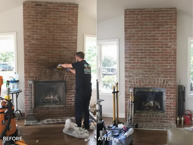 Finished chimney sweeping service by Sharon Chimney Sweep in Sharon, MA
