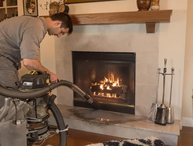 Routine fireplace upkeep by Sharon Chimney Sweep in Sharon, MA